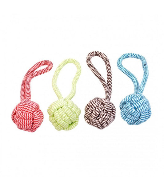 Duvo Scooby Rope Dummy Ball Mixed Colorsdimension: 7.6 X 18Cm