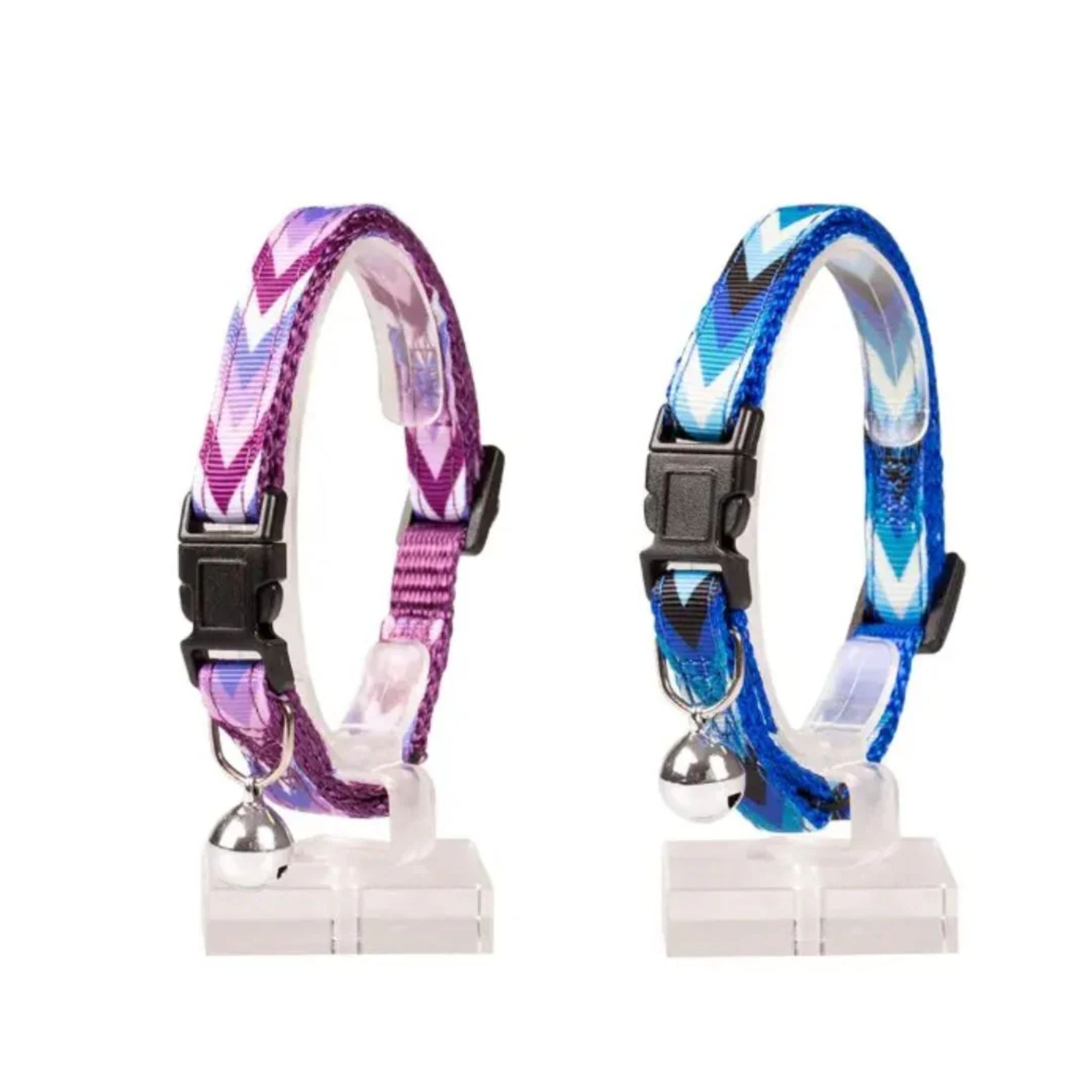 Duvo+ Cat Collar – Boho Pattern – Nylon – Mixed Colors – 20–30 cm x 10 mm