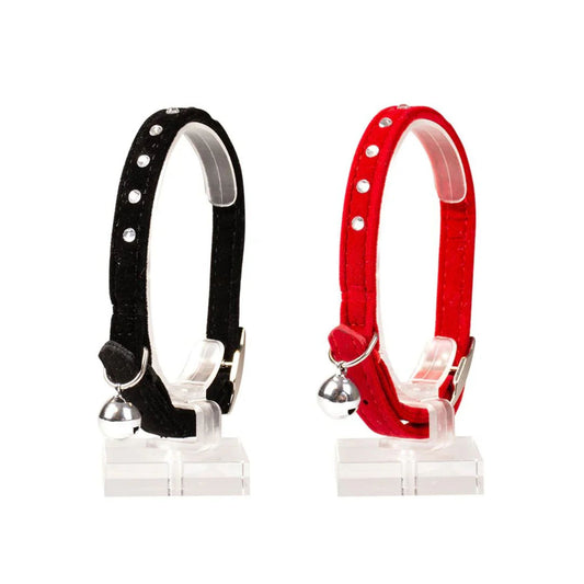 Duvo+ Cat Collar – Diamonds Pattern – Mixed Colors – 20–30 cm x 10