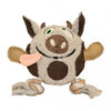 Duvo+ Canvas Cow Plush Dog Toy