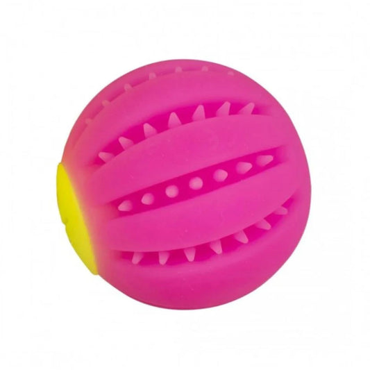 Duvo+ LED Flash Ball – Light-Up Dog Toy Fuchsia – 10cm Diameter
