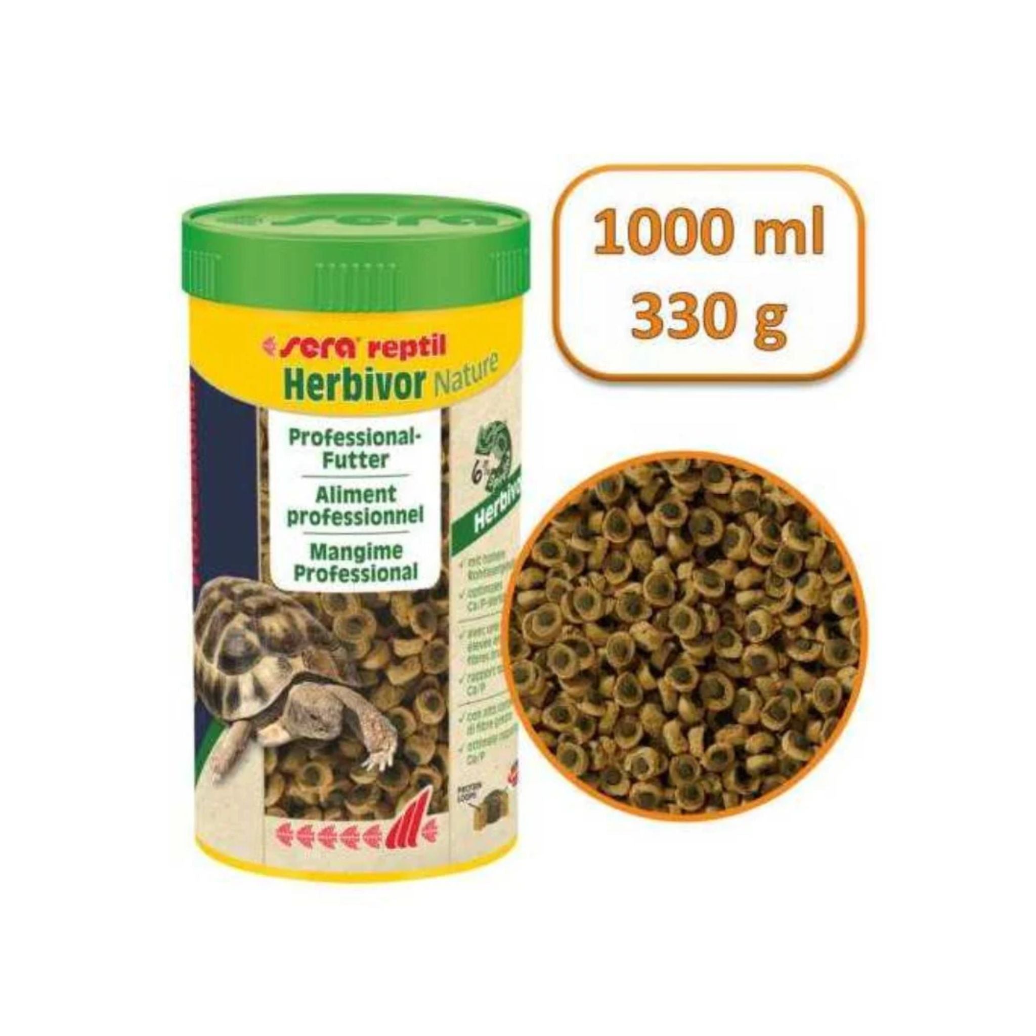 Sera Reptile Herbivor Nature Herbivore Pellets Turtle Food – 1L