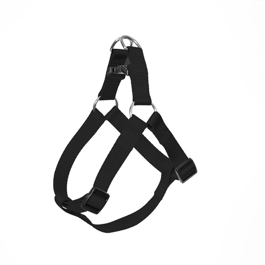 Duvo+ Nylon Step-In Dog Harness – 65-80cm x 25mm, Black