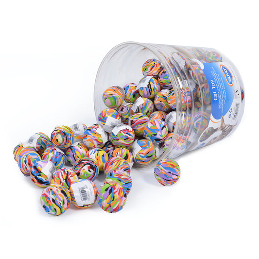 Duvo+ Marble Foam Cat Balls – 3cm Mixed Colors