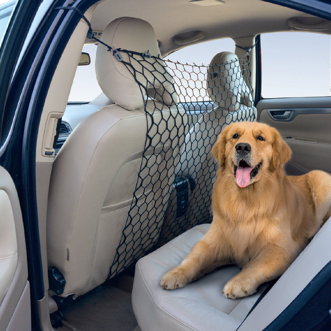Duvo+ Dog Safety Net – 86x64cm Barrier for Cars or Doors