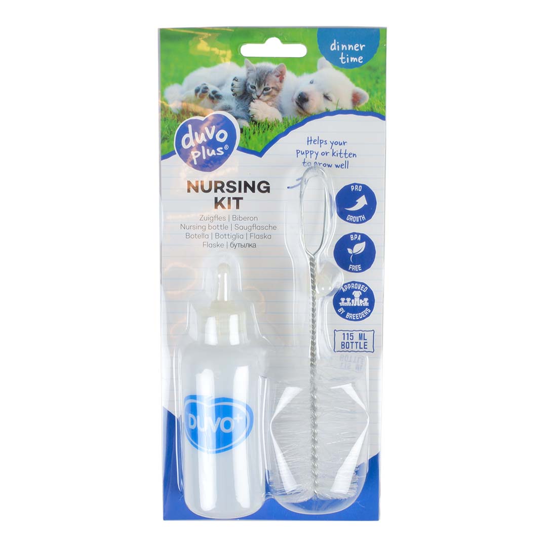 Duvo+ Nursing Kit for Puppies & Kittens – 115ml Bottle