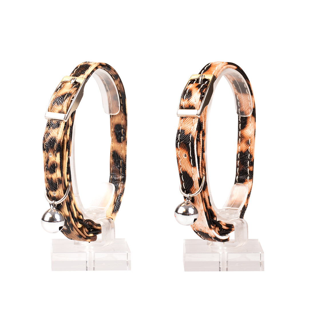 Duvo+ Cat Collar – Leopard Pattern – Mixed Colors – 20–30 cm x 10 mm
