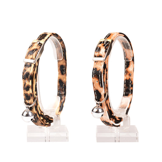 Duvo+ Cat Collar – Leopard Pattern – Mixed Colors – 20–30 cm x 10 mm