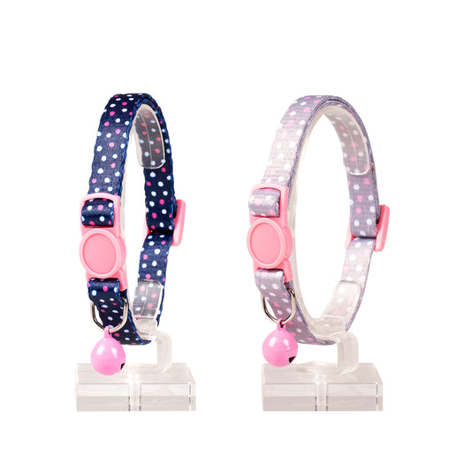 Duvo Cat Collar Nylon Mixed Colors 20 - 30Cm / 10Mmpattern/Texture: Retro Dots