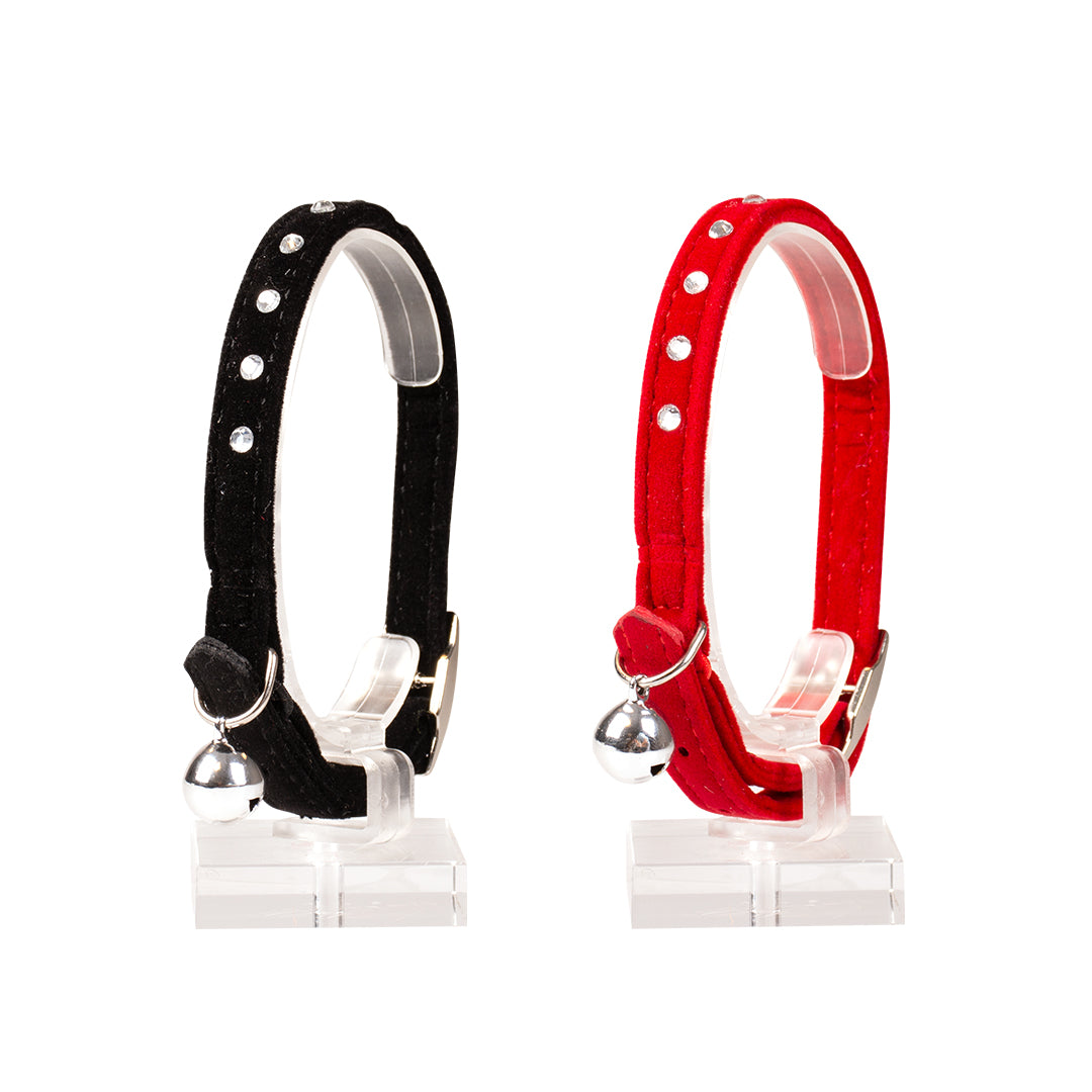 Duvo+ Cat Collar – Diamonds Pattern – Mixed Colors – 20–30 cm x 10 mm