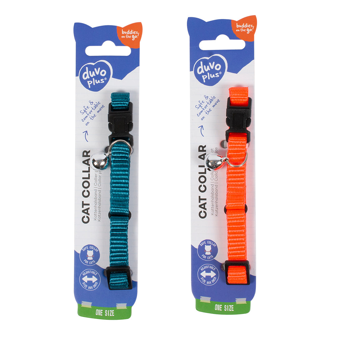 Duvo+ Uni 3 Nylon Cat Collar 20–30cm x 10mm – Mixed Colors