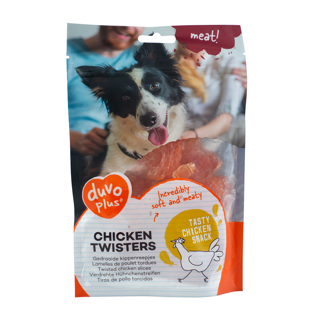 Duvo+ Dog Snack – 80 g – Chicken – Twisters