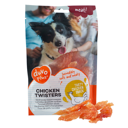 Duvo+ Dog Snack – 80 g – Chicken – Twisters