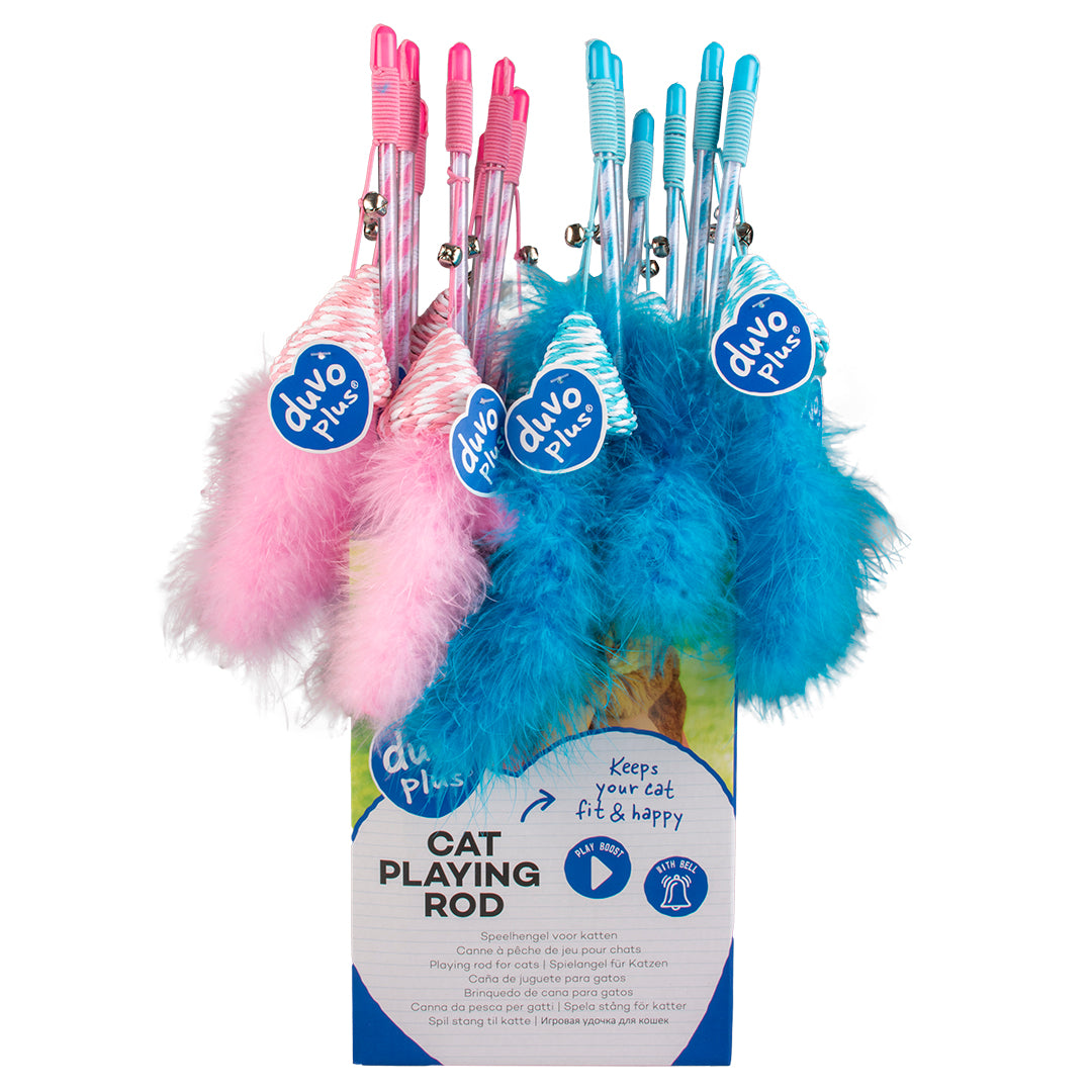 Duvo+ Catchy Cat Wand Toy – Paper Triangle Mix