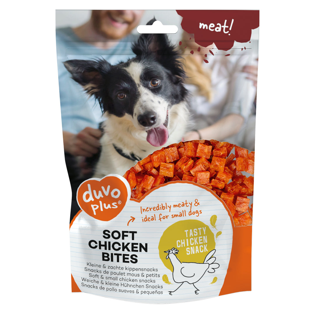 Duvo+ Meat! Soft Chicken Bites Dog Treats – 200g