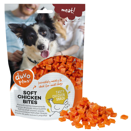 Duvo+ Meat! Soft Chicken Bites Dog Treats – 200g