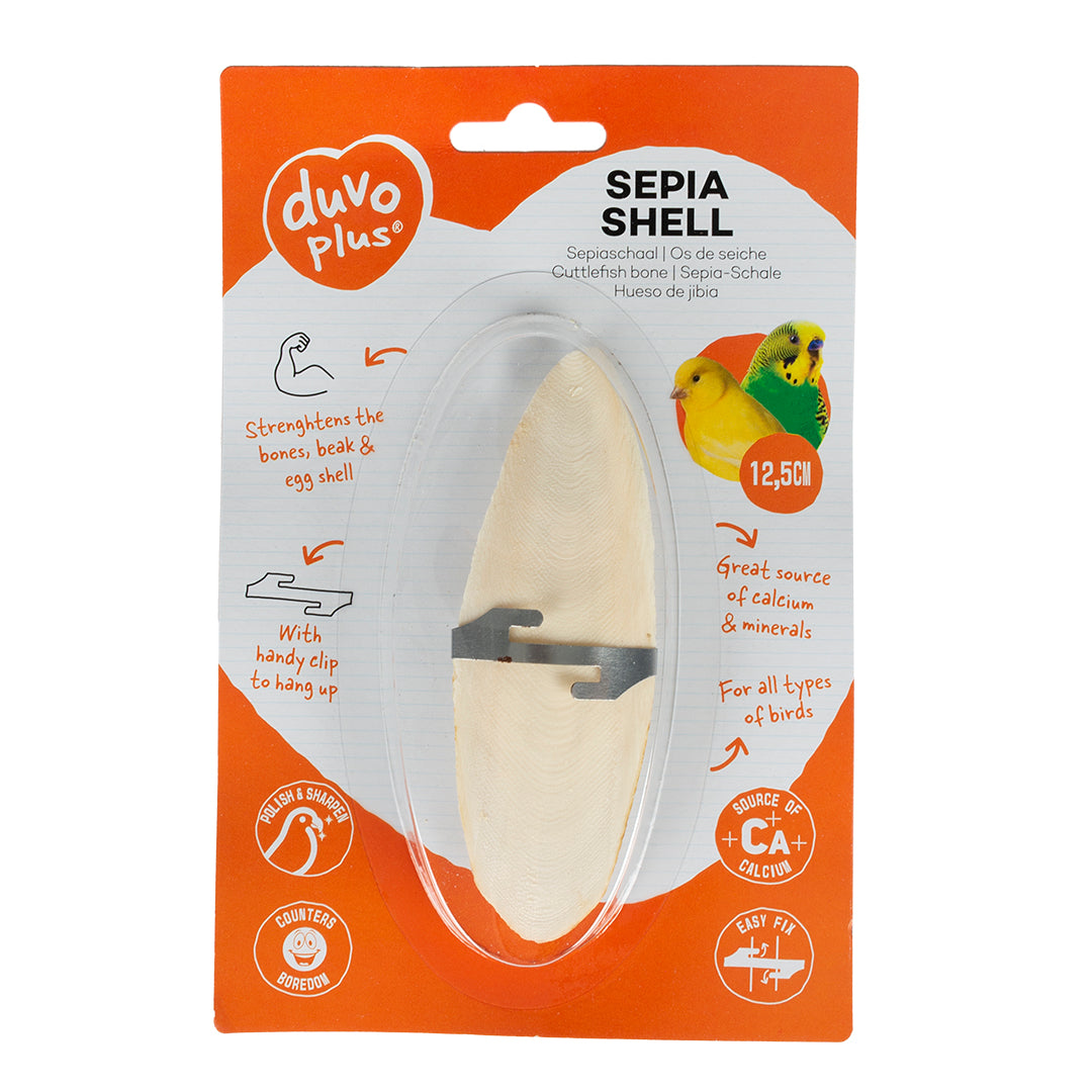Duvo+ Sepia Shell Cuttlebone – 12.5cm Natural Calcium