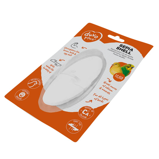 Duvo+ Sepia Shell Cuttlebone – 12.5cm Natural Calcium