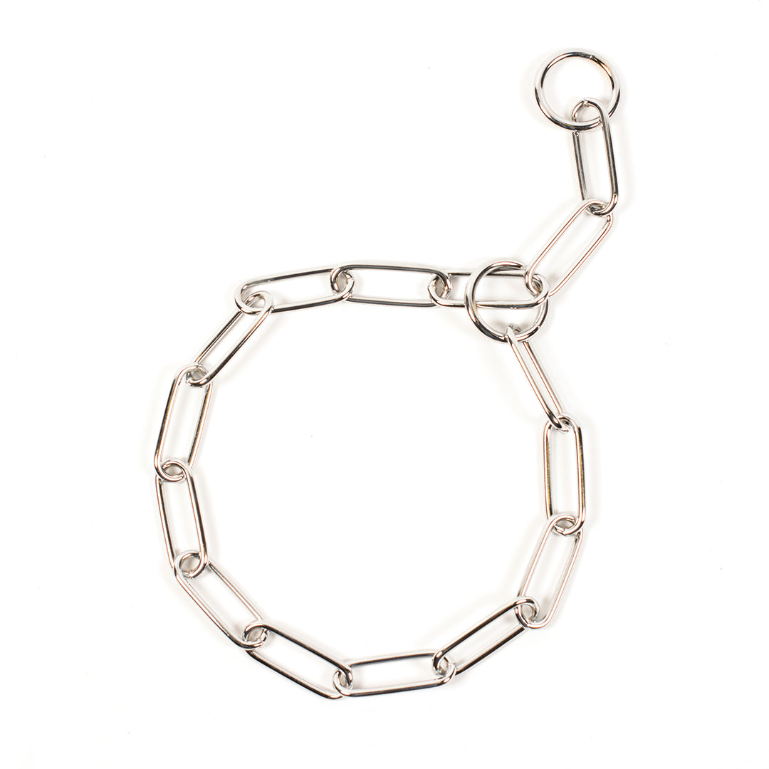 Duvo+ Slip Collar with Large Chrome Links – 70cm x 4mm