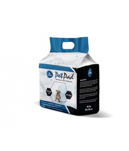 Pado Pet Pad - Advanced Layer Size - (60 X 60Cm) 40pcs