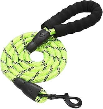 Doco Reflective Rope Leash With Plastic Encased Handle Loop (1/2 Width) - 6Ft - Large - Dcrope2072