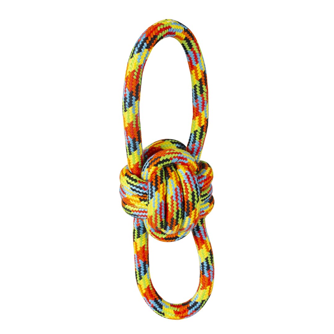 Duvo+ Cotton Rope with Ball & Loop Dog Toy – Beach 54cm
