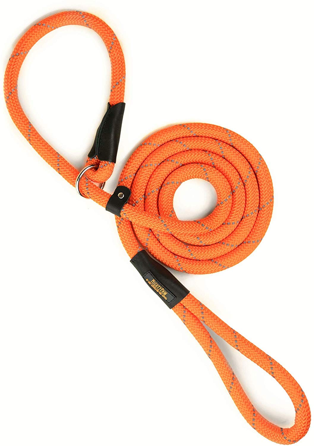 Doco Reflective Rope Leash With Plastic Encased Handle Loop (1/2 Width) - 6Ft - Large - Dcrope2072