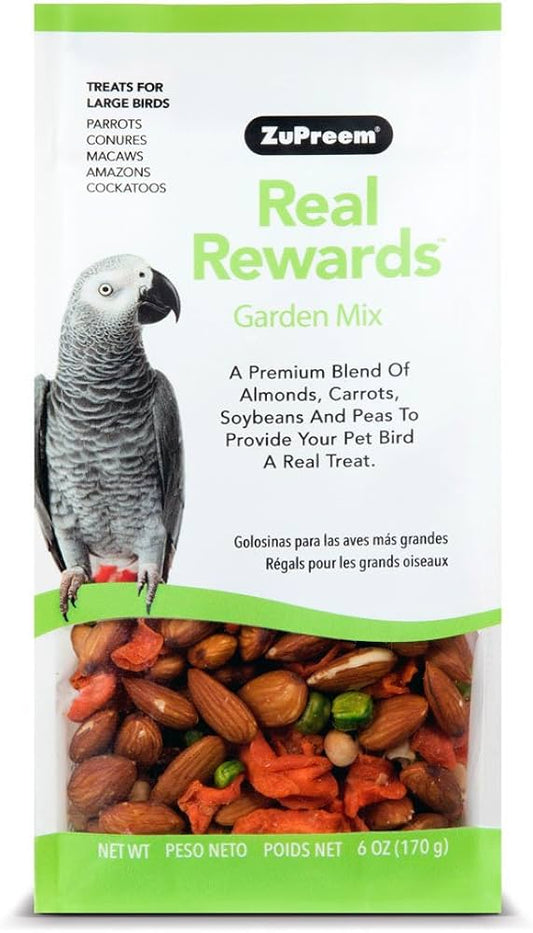 ZuPreem Real Reward Large Parrot Treats - Garden Mix (170G)