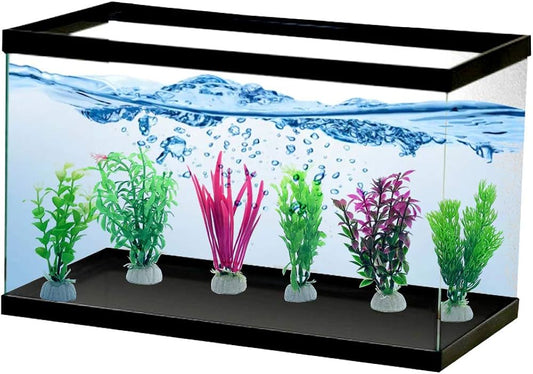 Yusee Aquarium Decoration [6 Pcs] - Artificial Plant - Ys-70501Length: 20Cm