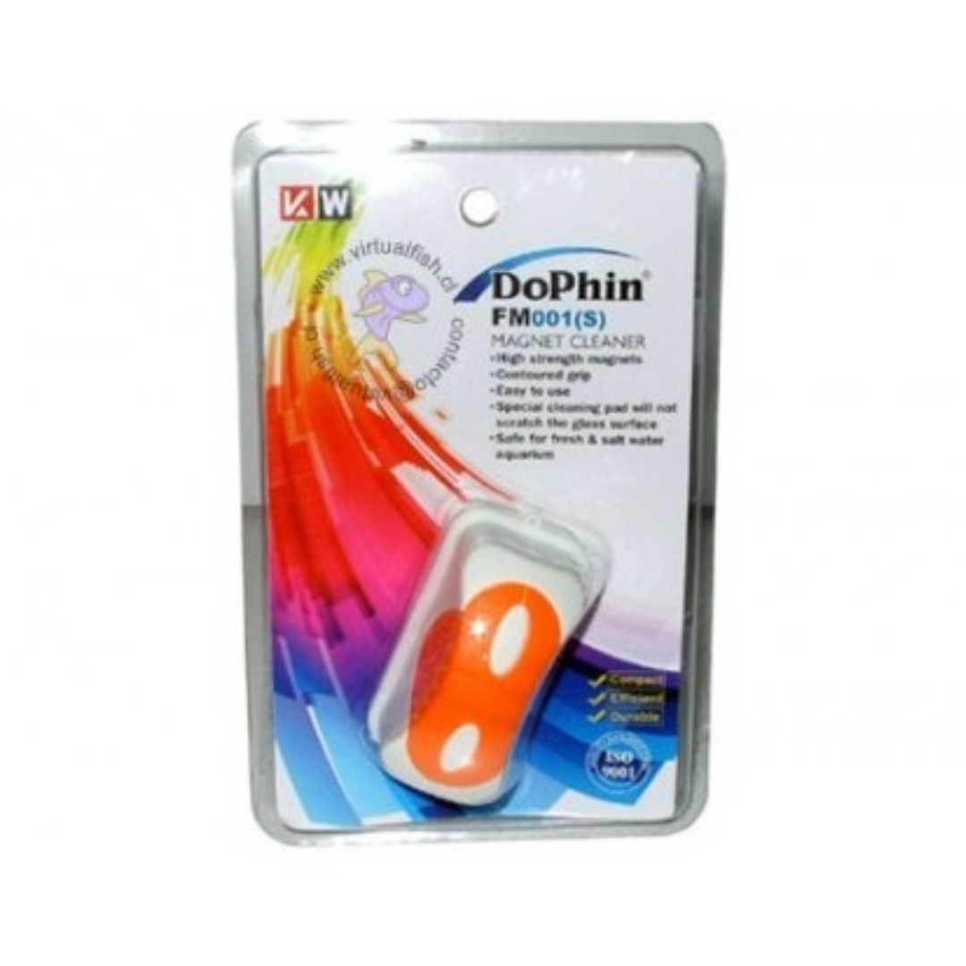 KW Zone Dophin Floating Magnetic Aquarium Glass Cleaner – Size S (No Blade)