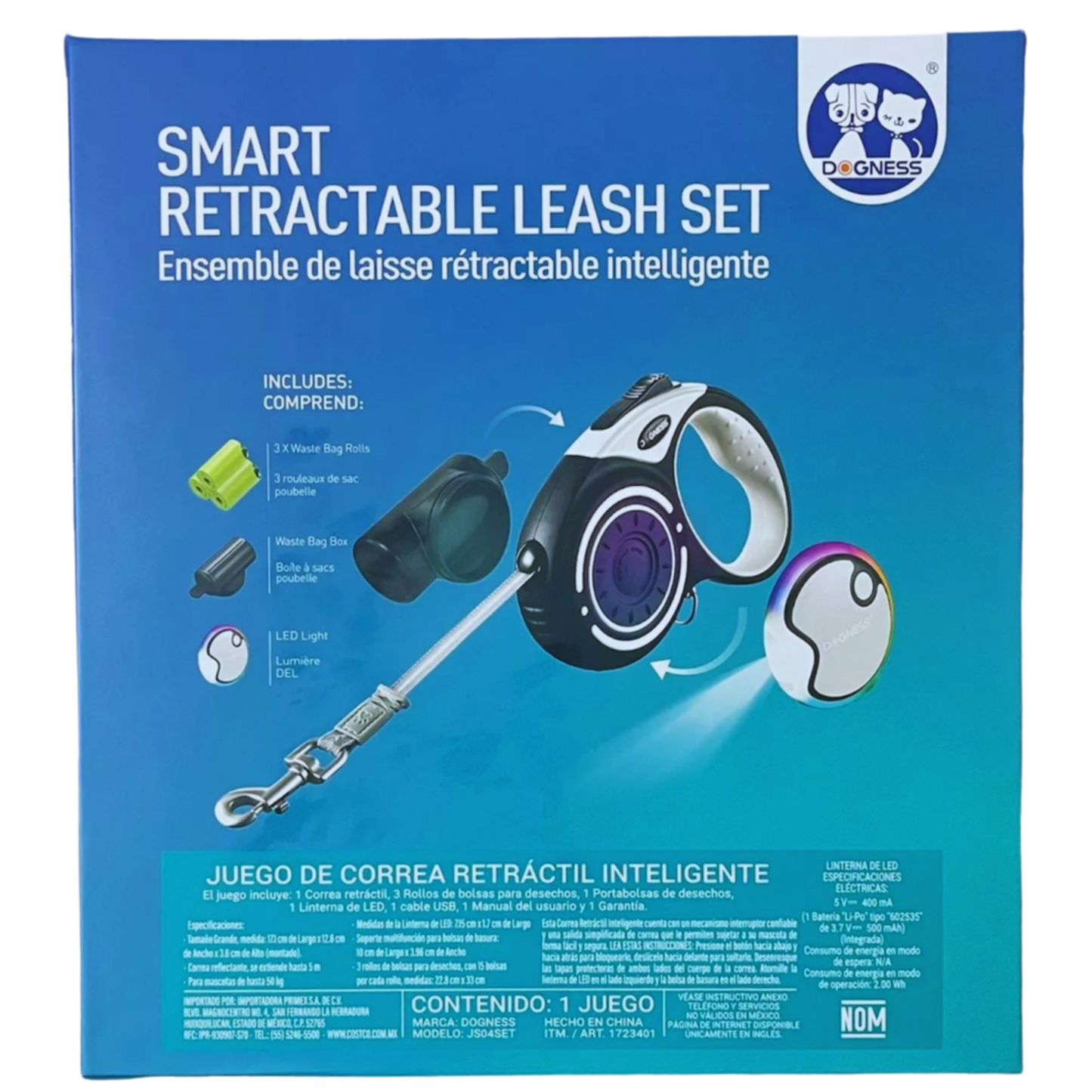 Dogness Smart Retractable Leash Size - 4m