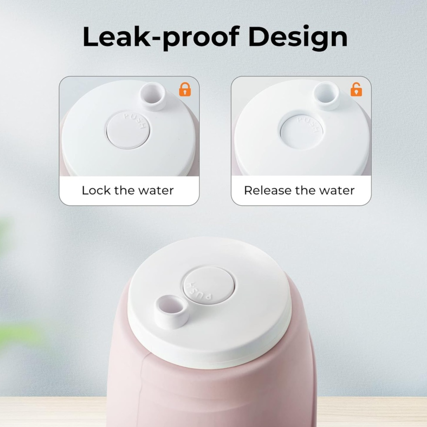 Dogness Water Bottle With Food Storage - Pink