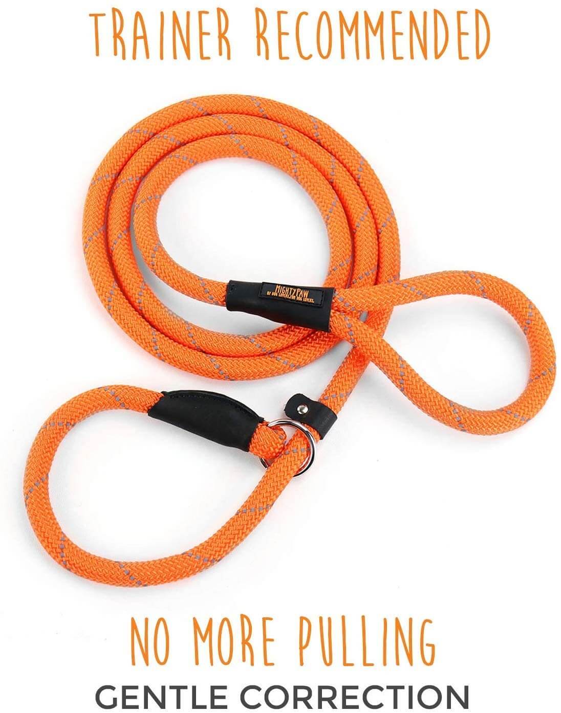 Doco Reflective Rope Leash With Plastic Encased Handle Loop (1/2 Width) - 6Ft - Large - Dcrope2072