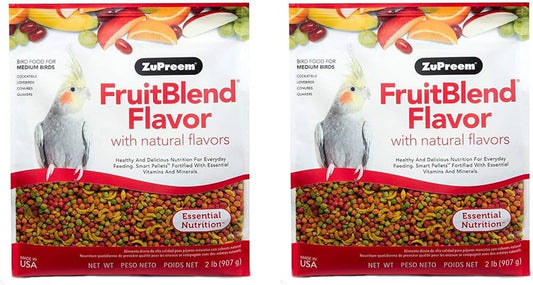 ZuPreem Fruitblend Flavor For Medium Size Birds 2Lb (0.91Kg)