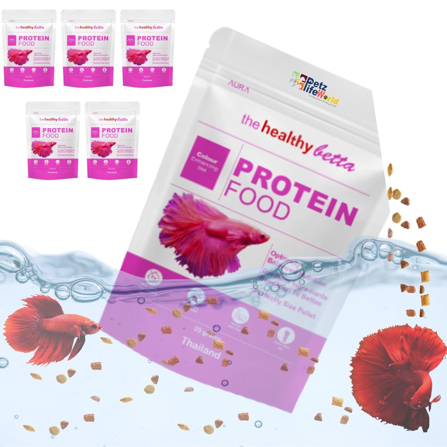 Horizone Aura Betta Protein Fish Food – 25g