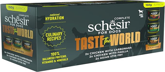 Schesir Taste The World Walentines Feast Gift Pack Dog 150g