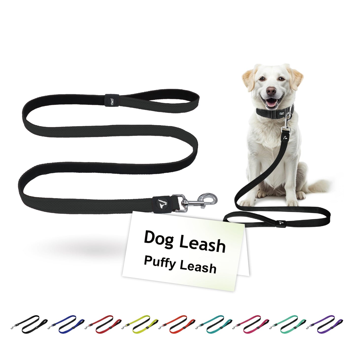 Doco® Jelly Bean Leash 6Ft (Dww1072)Color: Black, Sizes: M