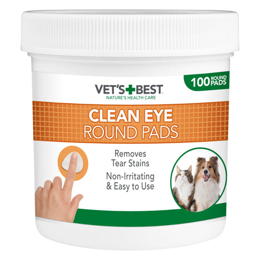 Vets Best Clean Eye Round Pads 100pcs