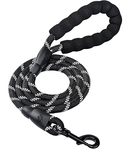 Doco Reflective Rope Leash With Plastic Encased Handle Loop (1/2 Width) - 6Ft - Large - Dcrope2072