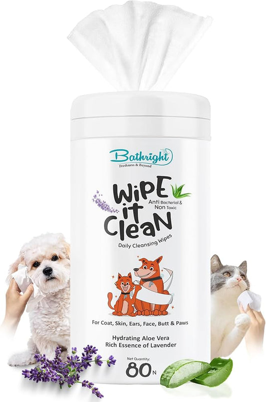 Petbroo Pet Wipes 80Pcs