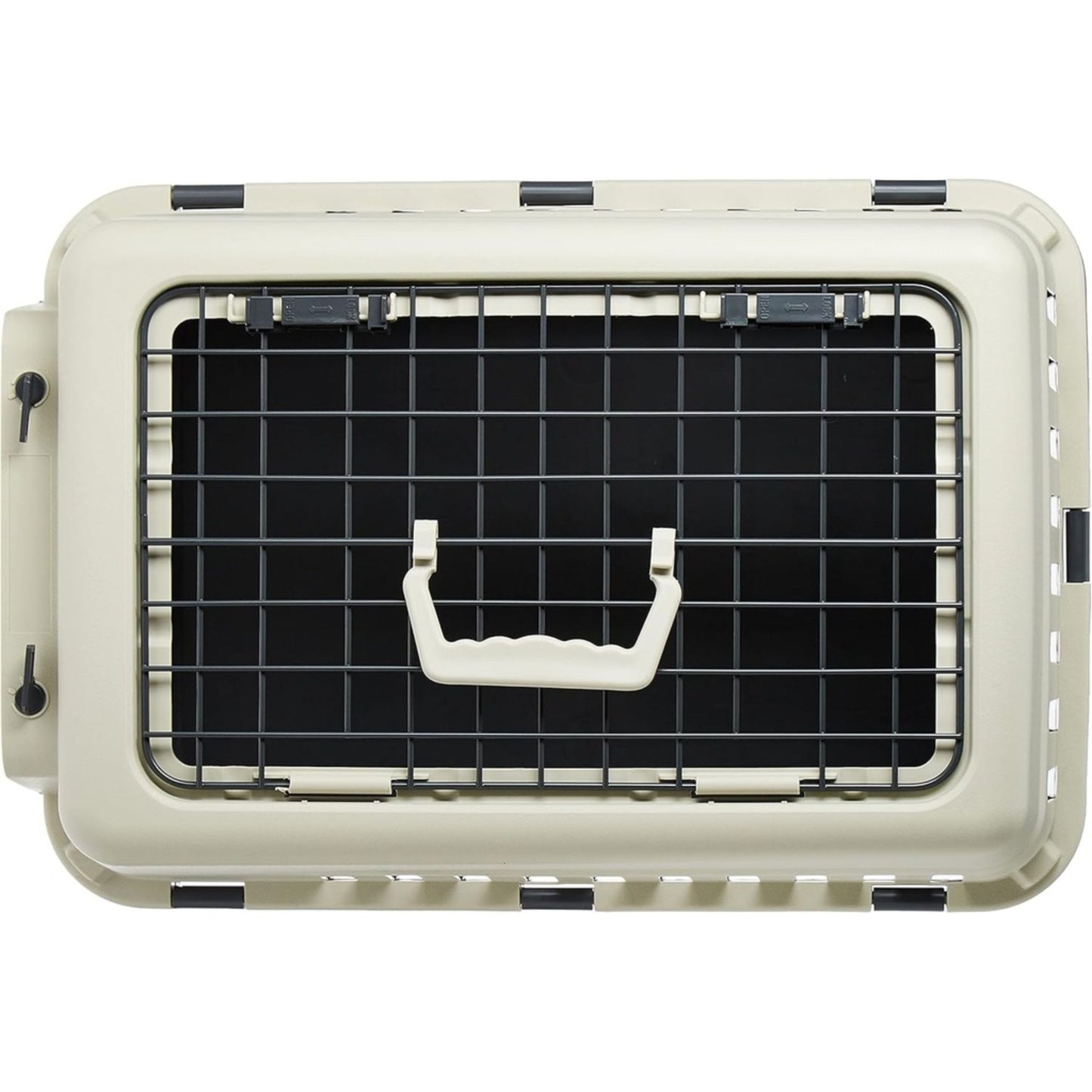 Pet Mode Plastic Pet Carrier Top & Spring Lock Front Door - 50x35x32cm