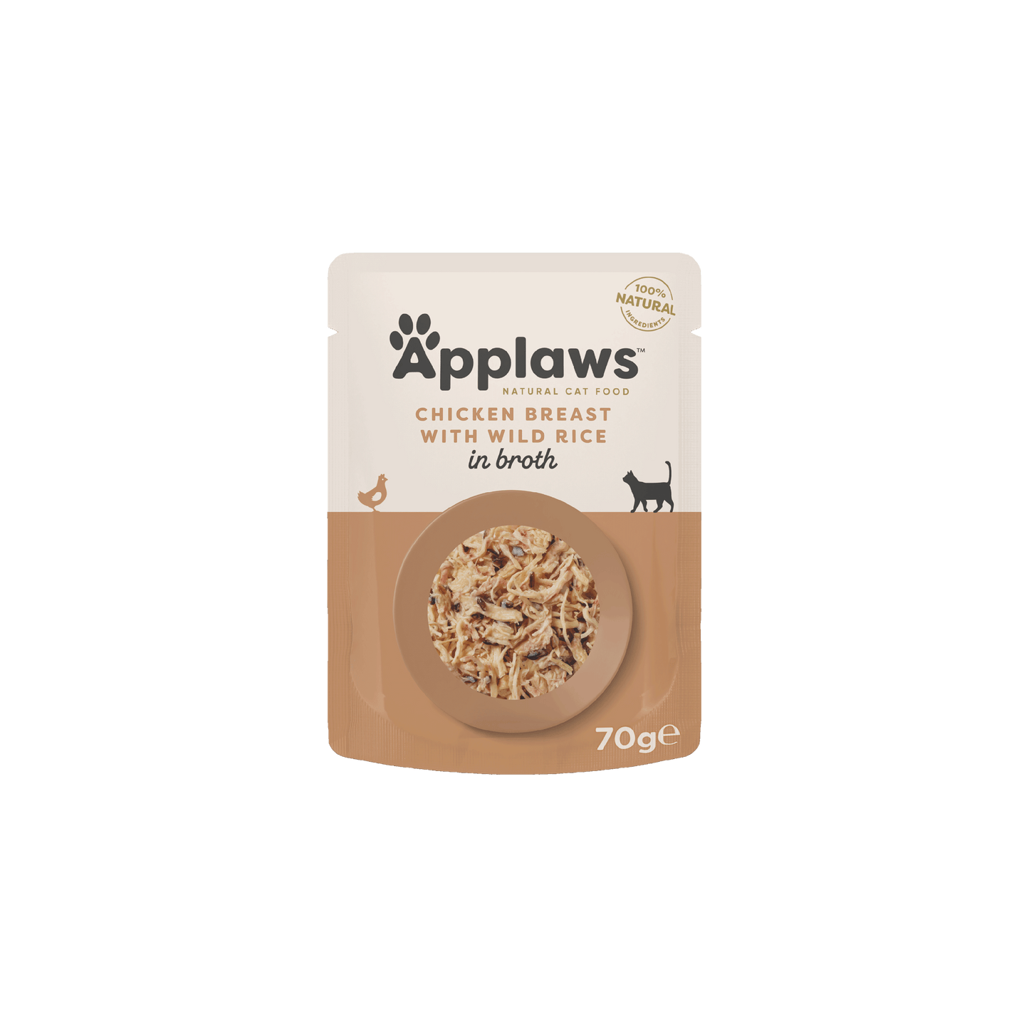 Applaws Natural Cat Food Chicken Breast With Wild Rice 70G