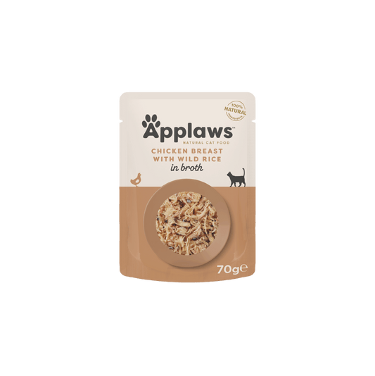 Applaws Natural Cat Food Chicken Breast With Wild Rice 70G