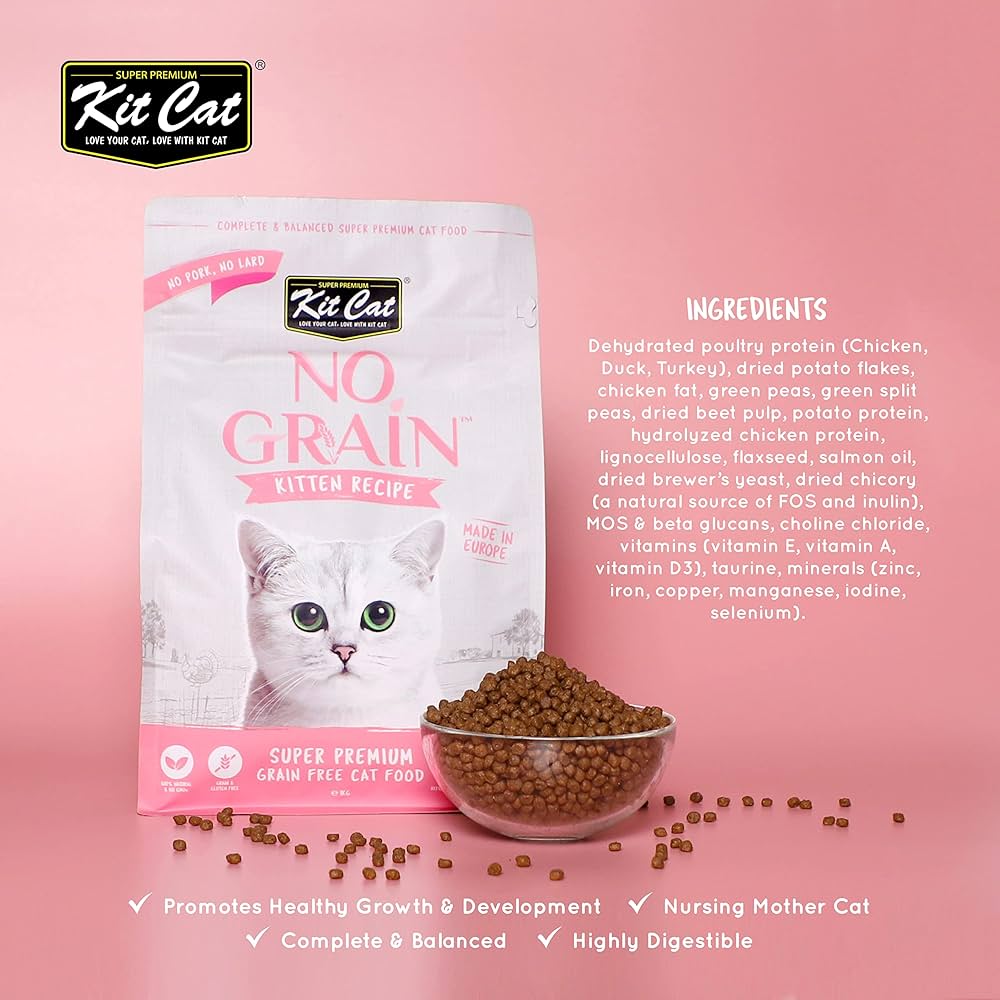 Kit Cat No Grain Kitten Chicken Duck & Turkey 1Kg