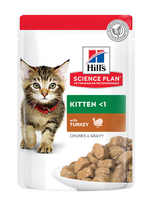 Hills Science Plan Tender Chunks In Gravy Kitten Of Pouches 85G
