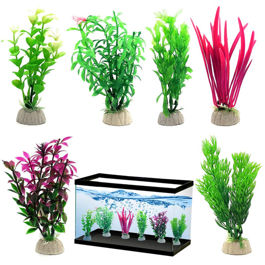 Yusee Aquarium Decoration - Artificial Plant - Ym-5883-H6 (Min Order - 5Pcs)
