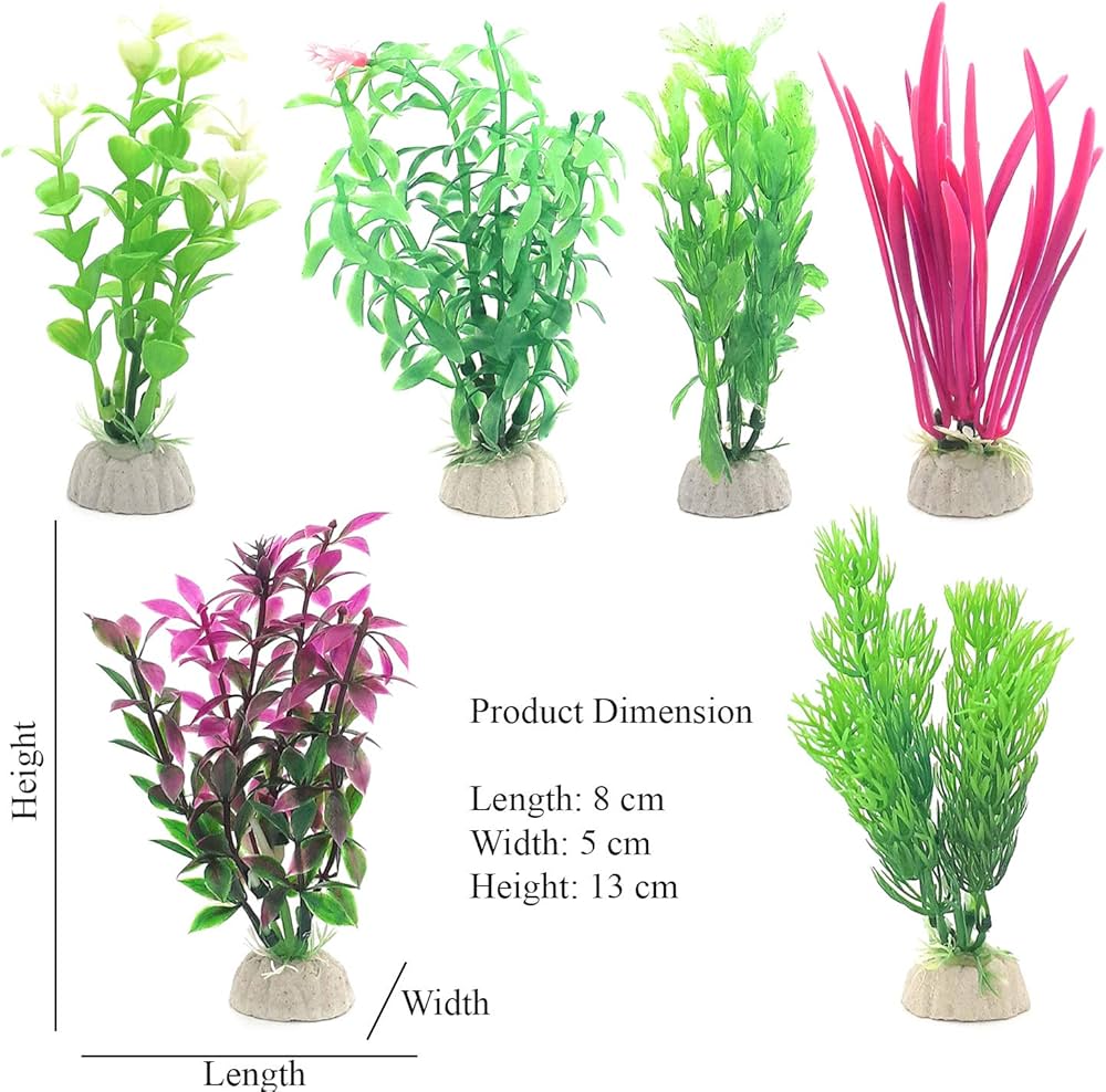 Yusee Aquarium Decoration - Artificial Plant - Ys-70503 (6Pcs / Box)