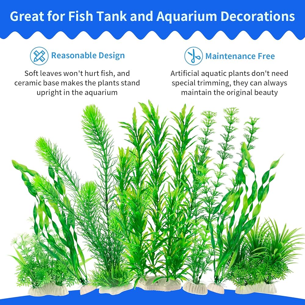 Yusee Aquarium Decoration - Artificial Plant - Ym-5883-H6 (Min Order - 5Pcs)