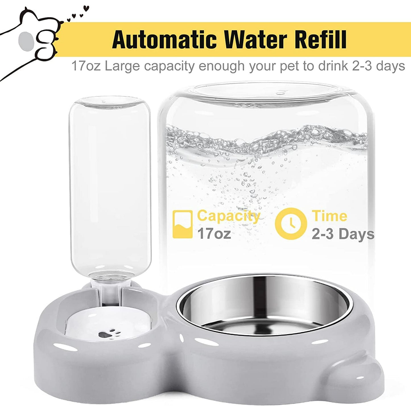Petbroo Water Dispensor For Dogs & Cats  3.8L
