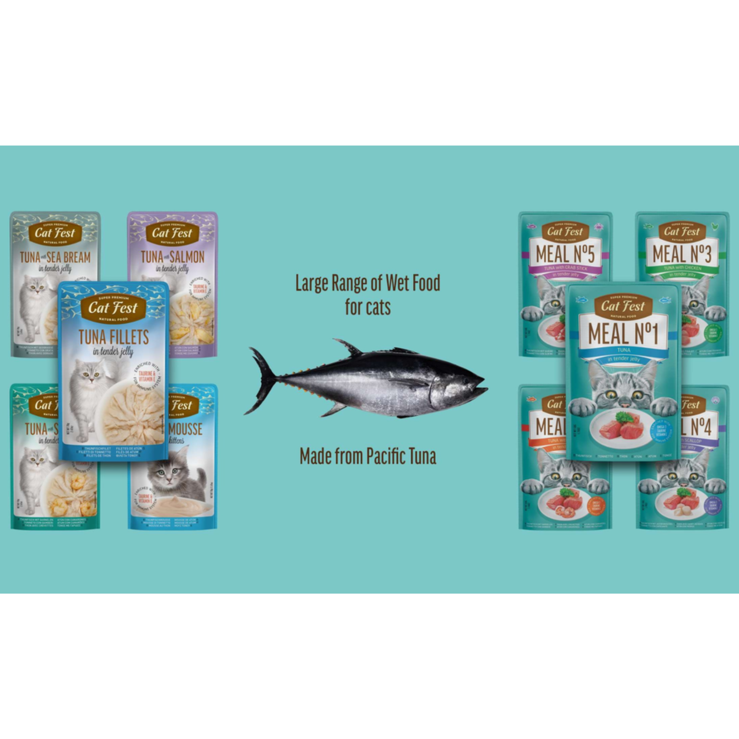 Cat Fest Wet Cat Food in Jelly & Tuna - 50g